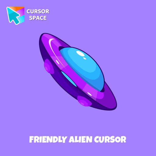 Friendly Alien cursor arrow cursor